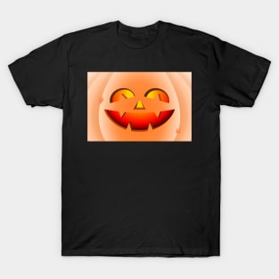 Halloween pumpkin cuqui in the foreground T-Shirt